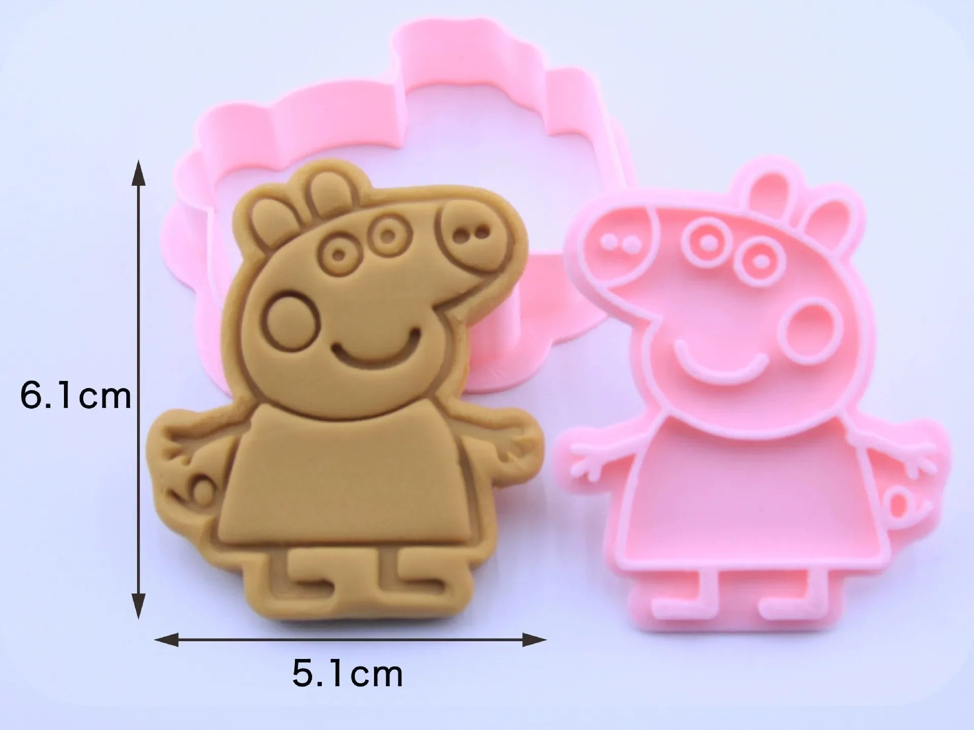 Peppa Pig Cartoon Cookie Mold Stereoscopic Household Cookie Grinder Tipping Sugar Diy Making Moulds Baking Tools Halloween Gift
