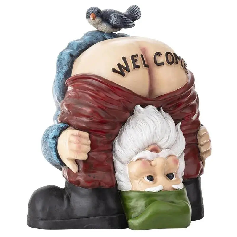 Garden Gnomes Welcome Gnome Figurines Lawn Ornaments Handstand Gnome Statue Funny Garden Decor In Fairy Tale Style Lawn Gnomes