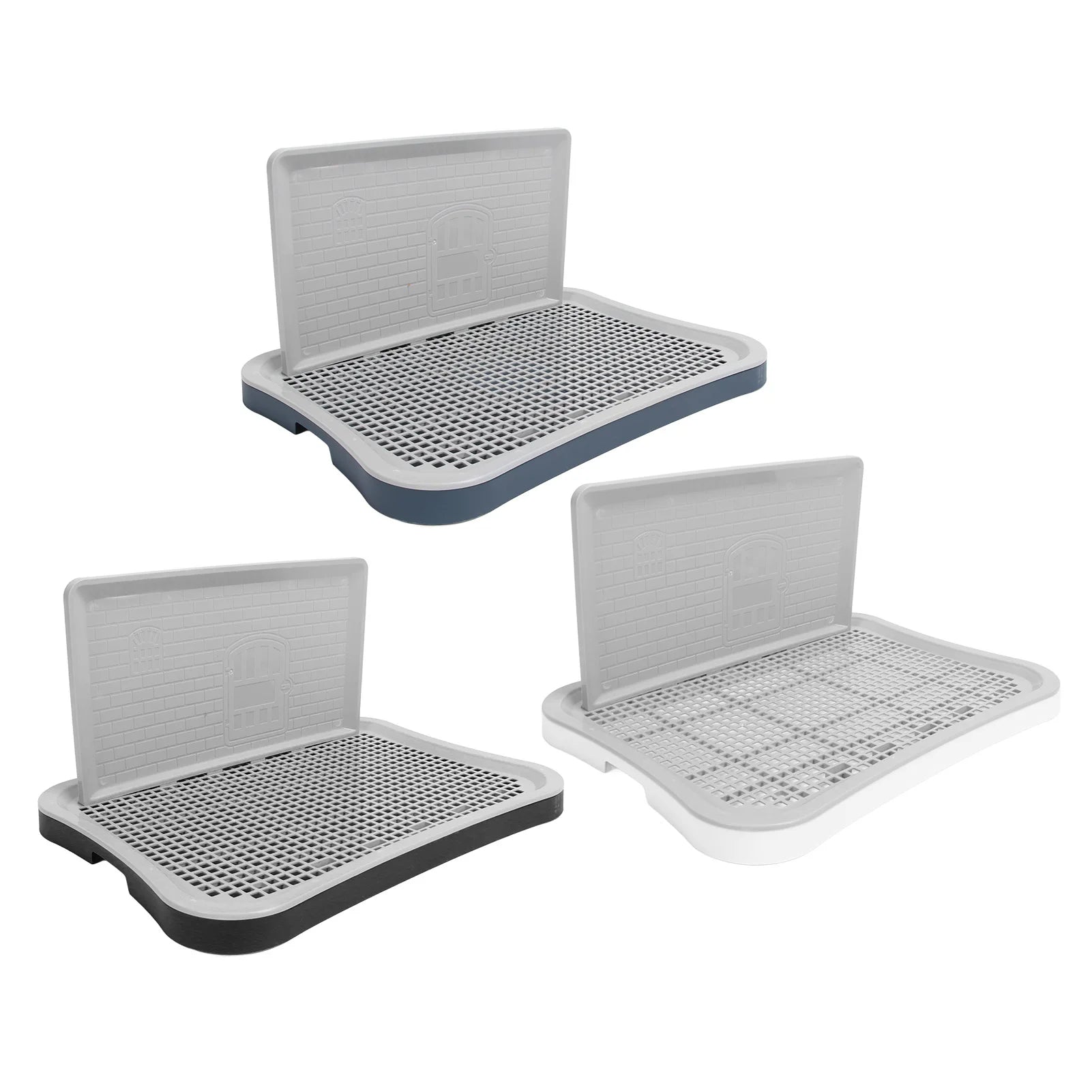 Dog Training Toilet with Wall Column Removable Portable Puppy Mesh Training Potty for Large Small Medium Pets Dog Potty Tray