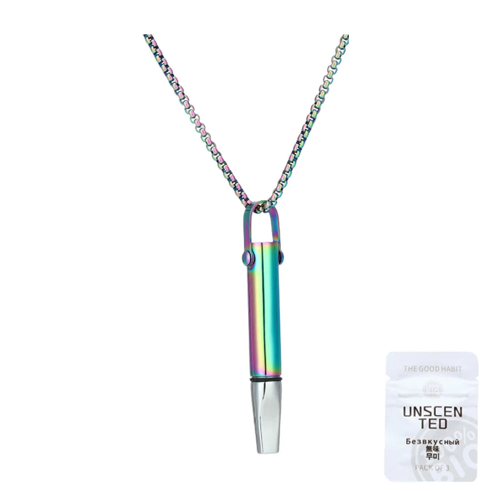 Aromatherapy Cotton Core Quit Smoking Fruit Flavors Decompression Cotton Filter or Stress Anxiety Necklace Breathing Tool