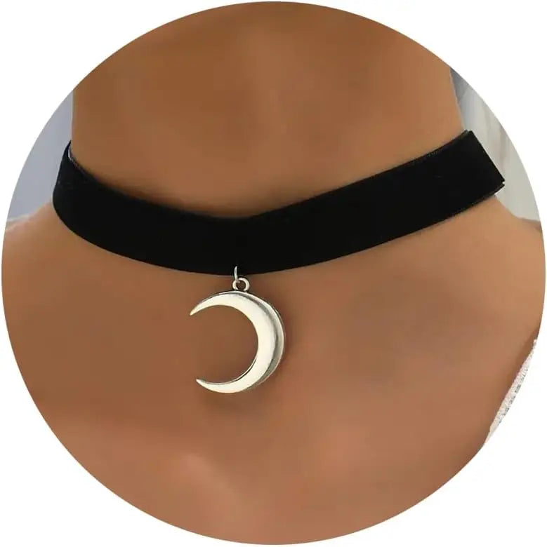 Black Necklaces for Women, Adjustable Layered Velvet Leather Lace Collar choker Necklaces, Goth Jewelry Gifts.