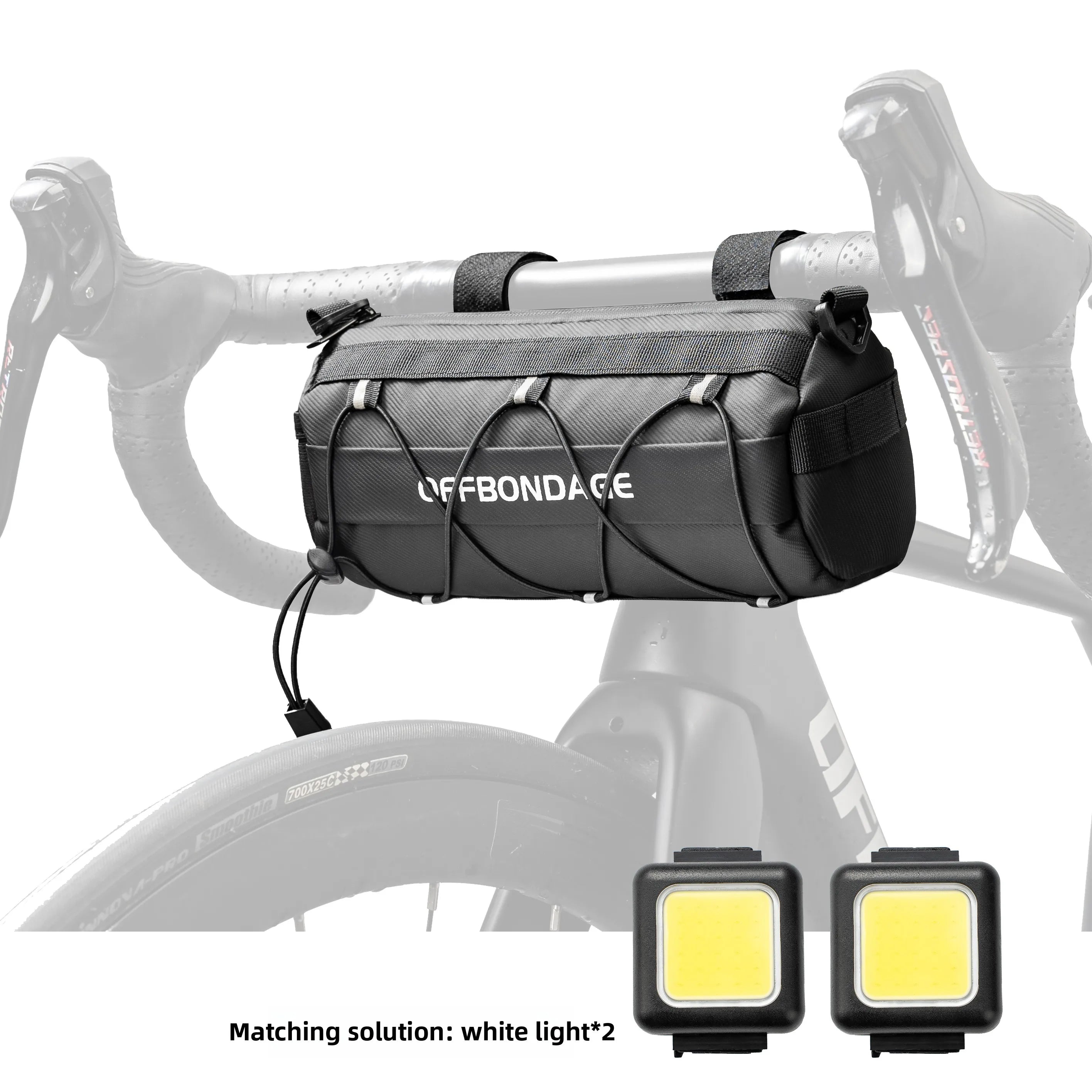 OFFBONDAGE Bike Front Bag Large Capacity Storage Outside Waterproof Multi-function Riding Bag Mountain Bike Bag Bike Accessory