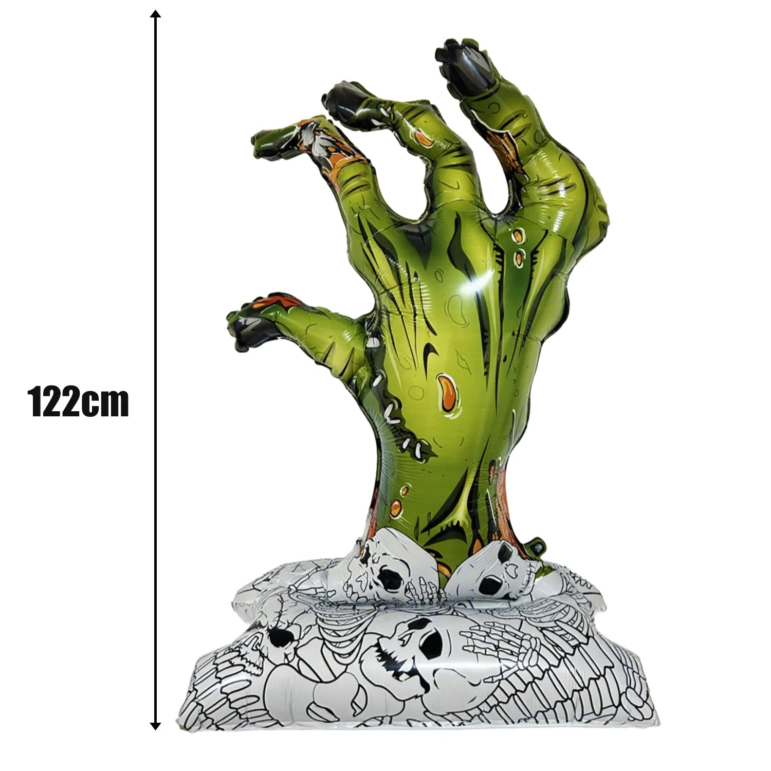 Halloween Balloon Giant Ghost Pumpkin Skull Castle Aluminum Film Standing Balloon for Halloween Party Yard Garden Scary Decor