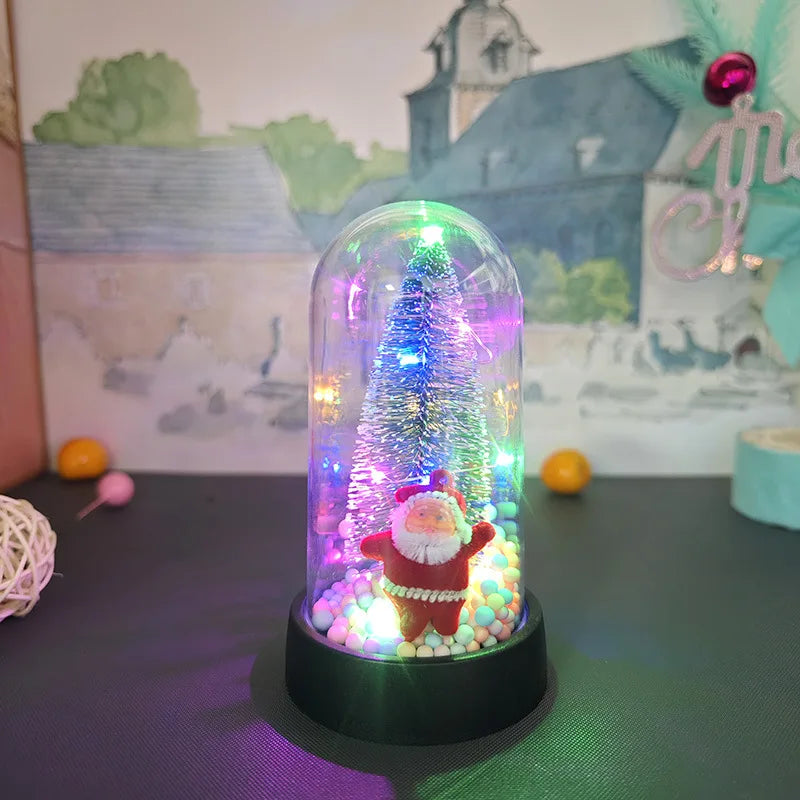 2025 New Christmas Decoration Glow LED Christmas Tree Snowman Ornaments Home Room Decor Xmas Navidad New Year Accessories Gift