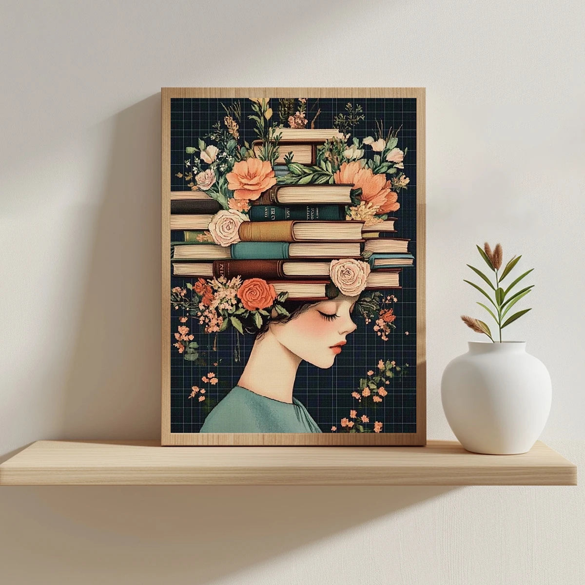 1PC 30X40cm/11.8X15.7inch, sewing machine, 11CT/14CT printed cross stitch DIY kit, adult beginner's relaxed cross stitch kit