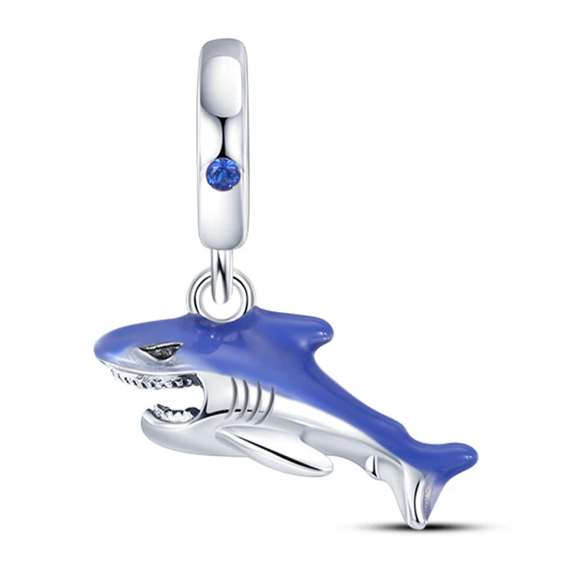 Ocean Trendy 925 Silver Dolphin Crab Boat Beach Charms Beads Fit 3mm Original Bracelets DIY Thoughtful Fine Jewelry Making Gifts