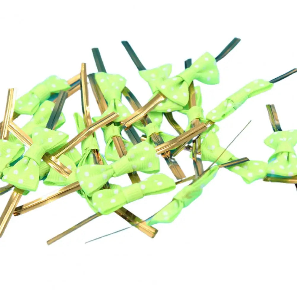 100Pcs/Set Packing Wire，Treat Bag Ties，Flexible Bendable Gift Wrapping Bow Tie Wrapping Binding Wire，for Bread Bag