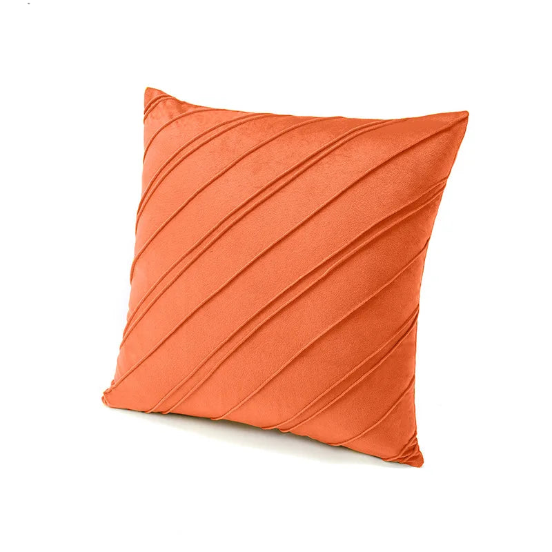 1PC Solid colour velvet plaid pillow set sofa cushion office lumbar cushion lumbar protection Dutch velvet bedside cushions