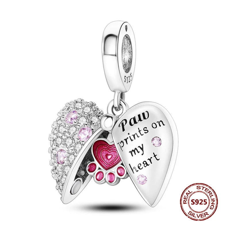 925 Sterling Silver Strawberry Turtle Owl Charm Beads Suitable For Original Bracelet Women DIY Jewelry Making Birthday Gifts