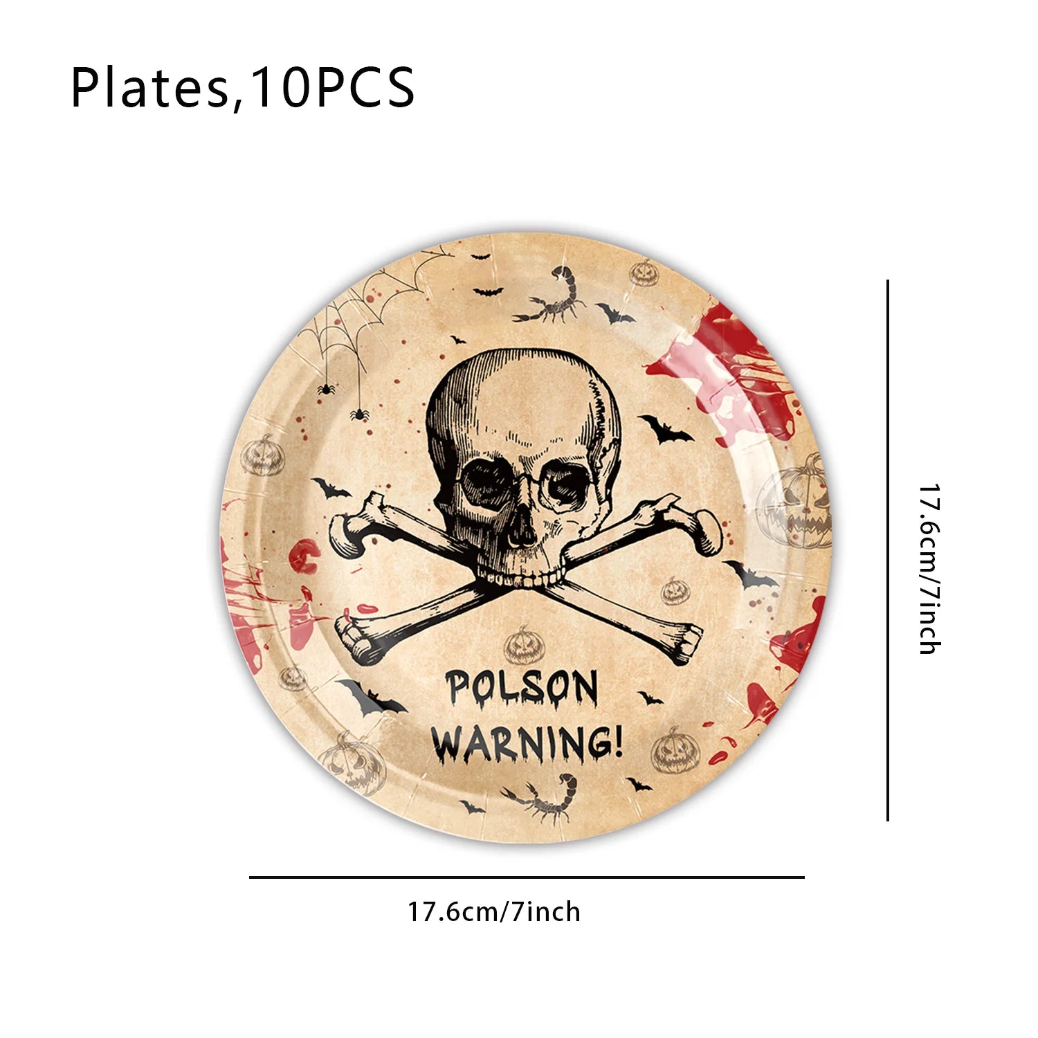 Halloween Ghost Shape Disposable Tableware Paper Plates Cups Halloween Happy Birthday Party Decoration For Home