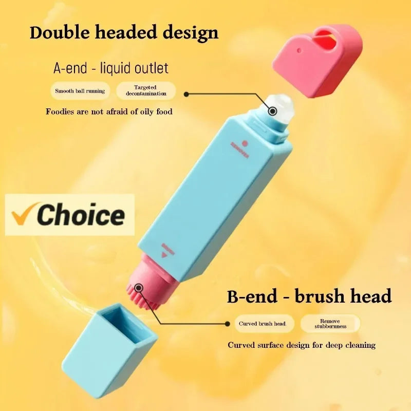 Double Head Instant Stain Treater Stick Portable Stain Remover Pen White Clothes Washing Free Grease Pen Emergency Cleaning Tool