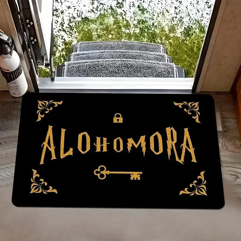 Halloween Gothic Witch Divination Welcome Entrance Doormat Home Decor Hallway Balcony Long Rugs Indoor Non-slip Floor Mat Decor