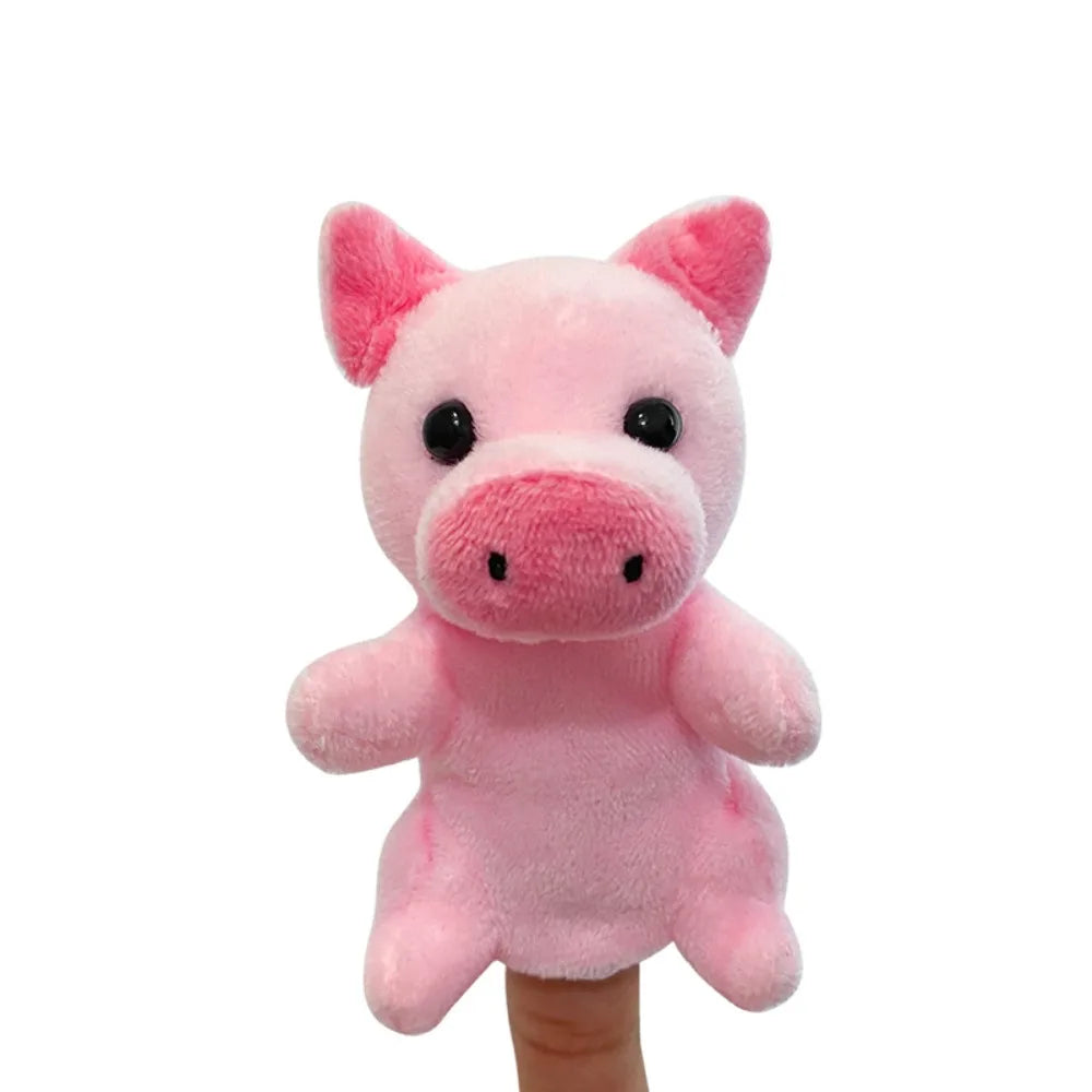 Plush Animals Finger Puppet Toys Role Play Educational Kids Animal Hand Puppet Soft Tell Story Interactive Toys Children Gift