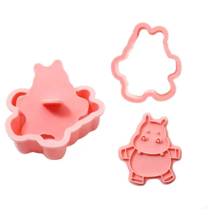 16Pcs Cartoon Animal Biscuits Cutters Cookie Stamps Fondant Pastry Mould Plastic Cookie Cutters Kitchen Baking Supplies