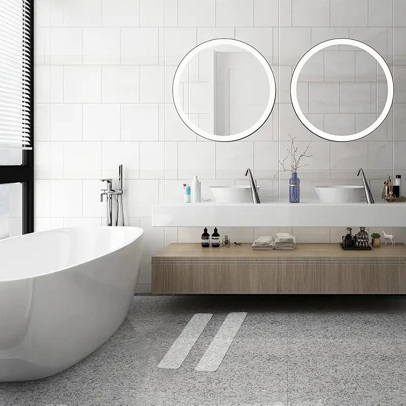 Invisible crushed stone patterned anti-slip stickers for stairs, anti-slip strips for steps, and scratch-resistant foot stickers