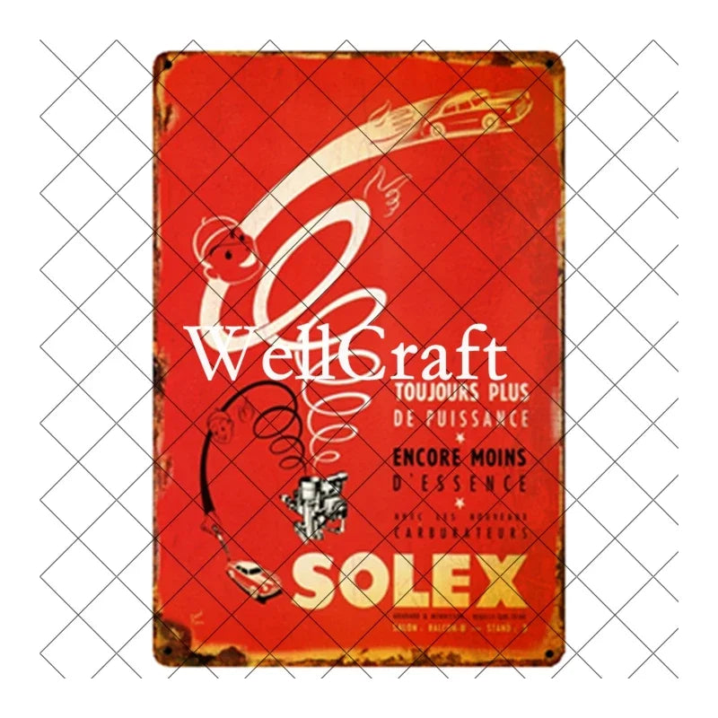 [ WellCraft ] Bicycle Velosolex Tin Signs Retro Bike Wall Plaque Pub Decor WX-11 vintage decor  home decor  room decor