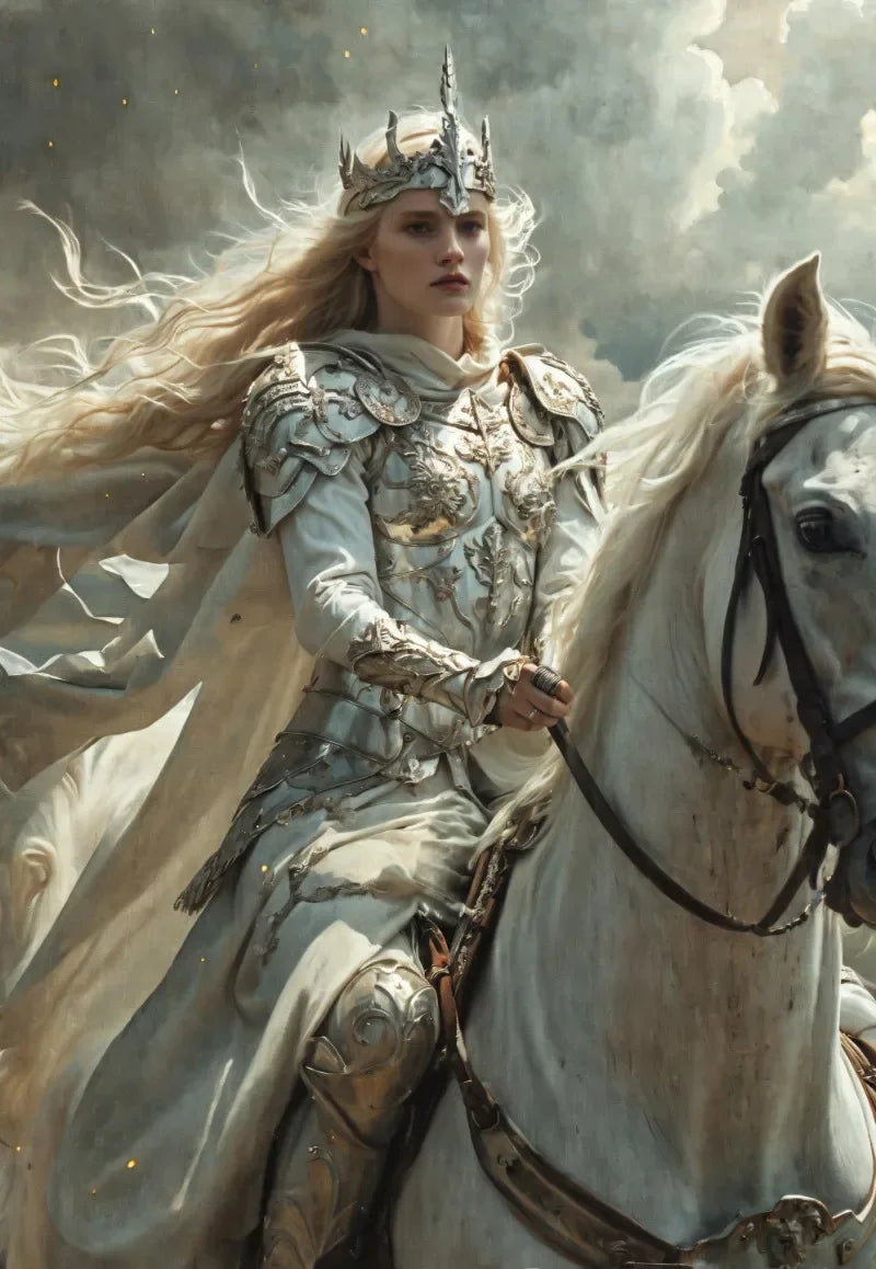 MINISO Oil Painting By Numbers Lady Knight Dark Demon Drawing Canvas DIY Pictures By Numbers Home Decor 