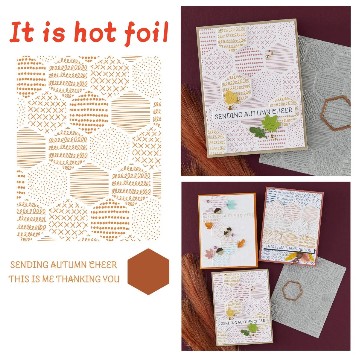 New Pumpkin ghost Acres Metal Cutting Dies Clear Stamps Gilded Weave Hot Foil Stencil Wax for DIY Making Card Craft Autumn 2025