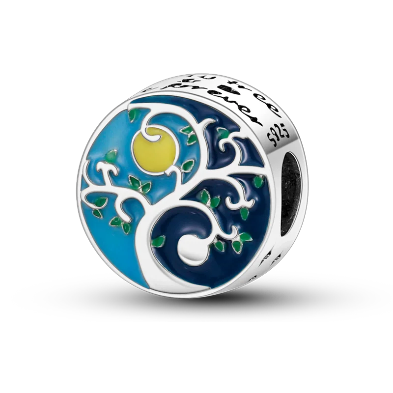 New 925 Sterling Silver Cactus Four Leaf Clover Charm Spring Green Series Bead Pendant For Original Beads Bracelet DIY Jewelry