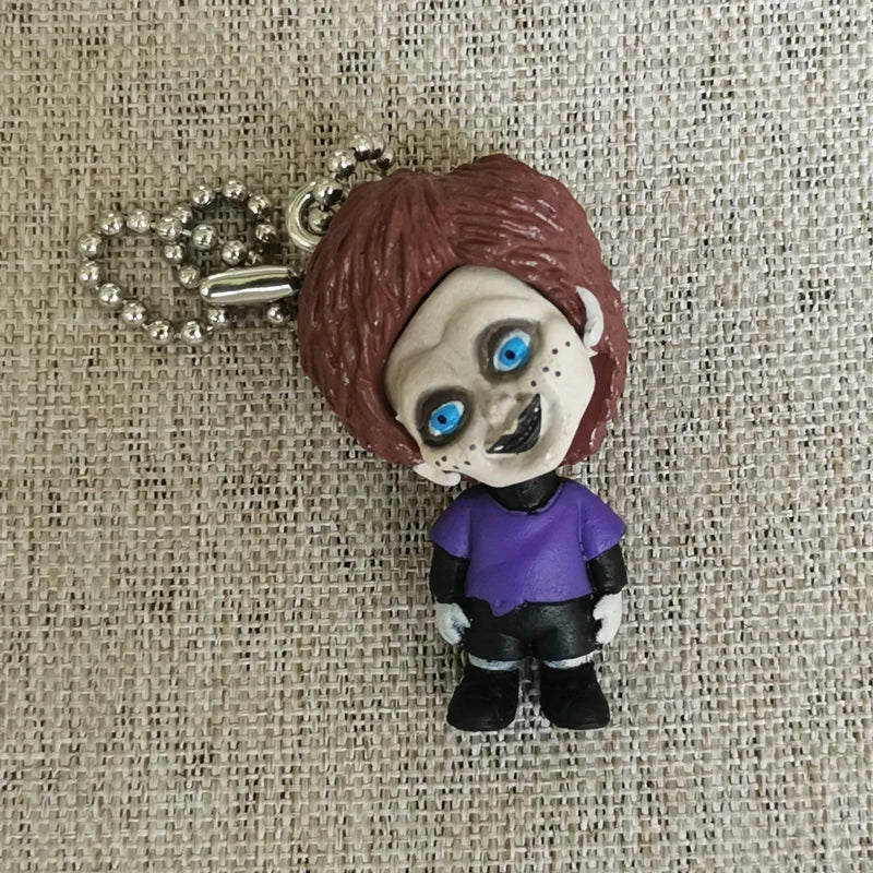 Original Chucky Anime Cartoon Horror Bride Figure Keychain Pendant Limite Collect Movie Film Model Toy Halloween Gift for Adult