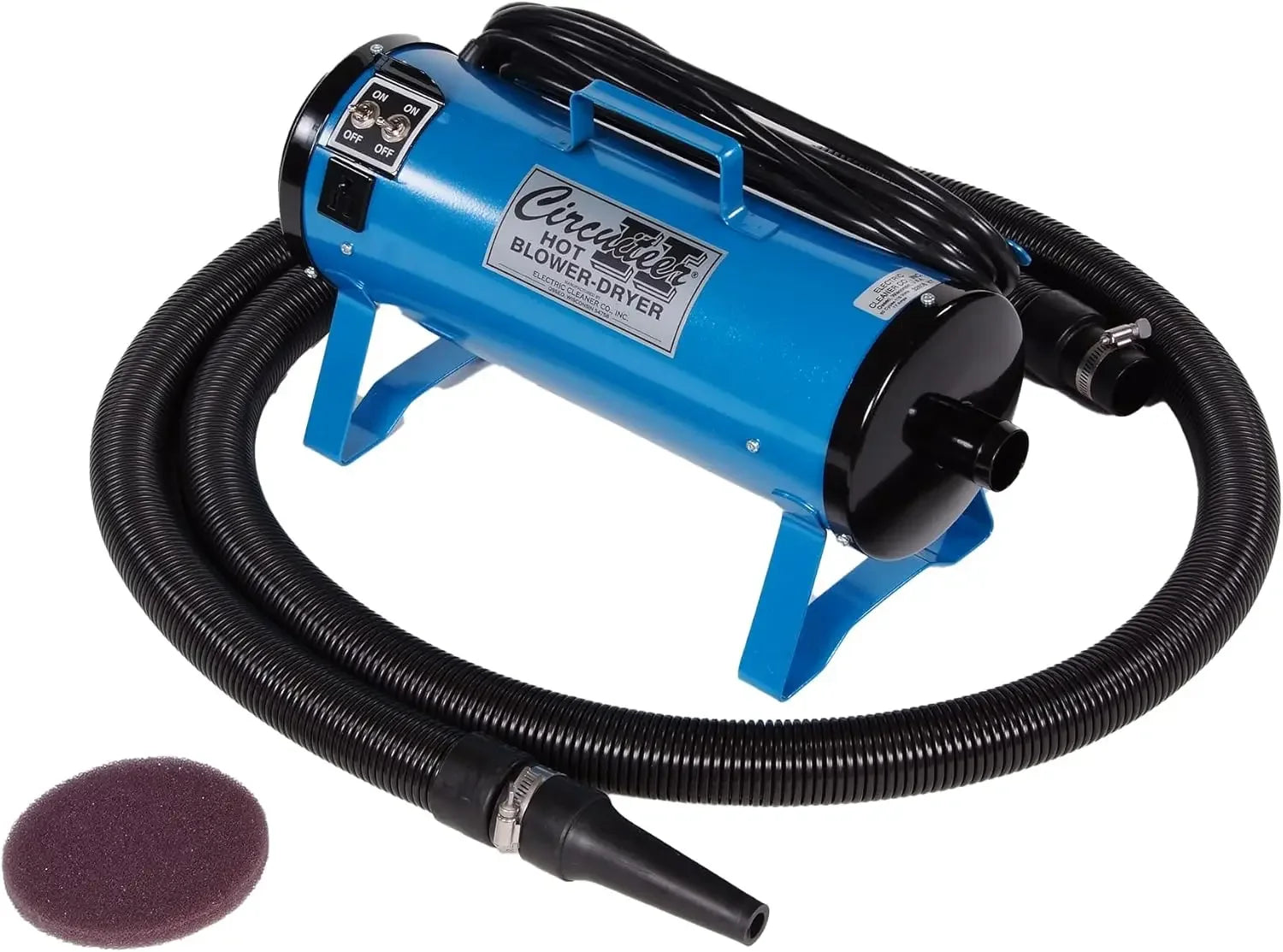 ECC Circuiteer II Portable Livestock Blower Dryer - 2-Speed Air for Cattle & Pet Grooming, Pink