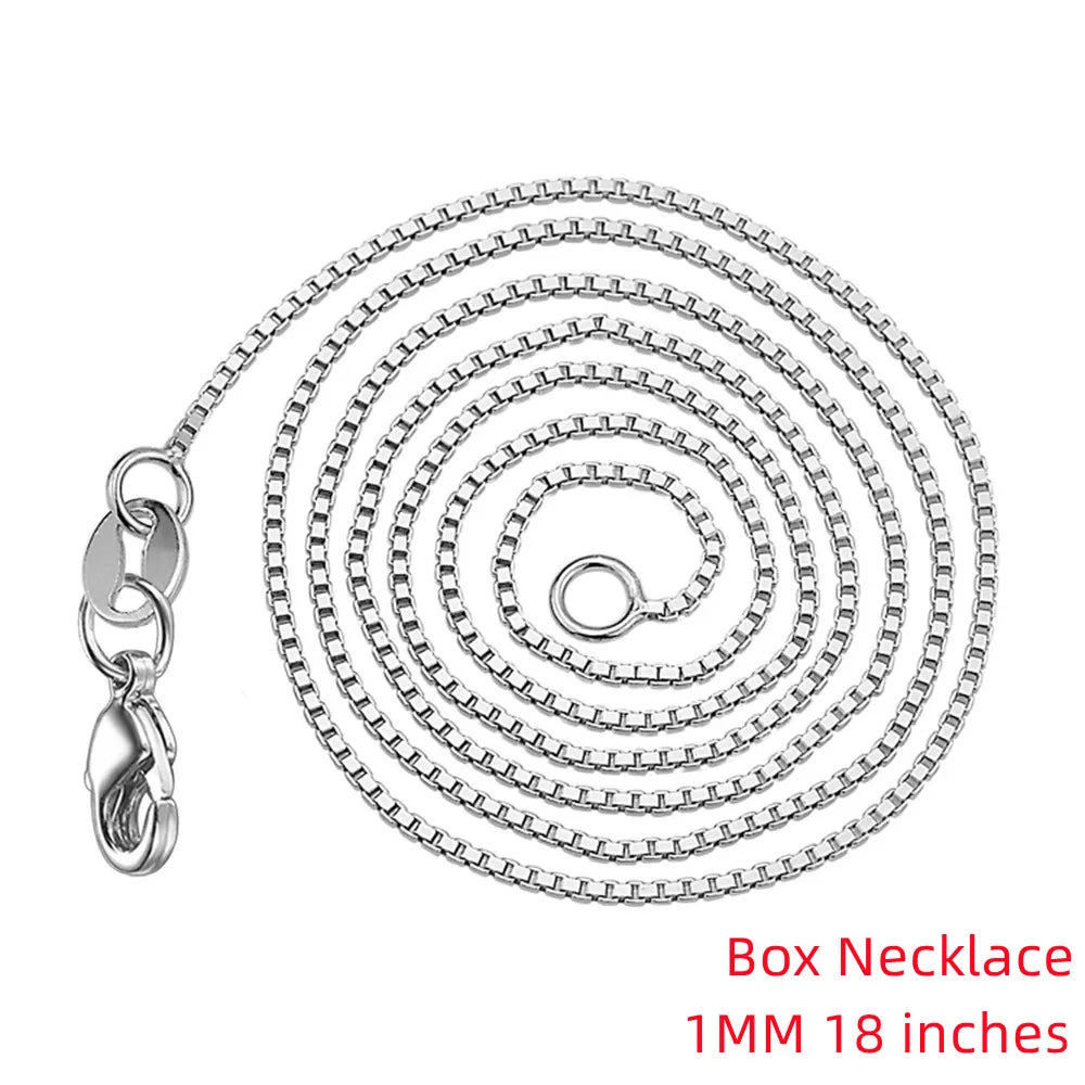 LiHong S925 Sterling Silver Necklace Angel Tears Crystal Blue Topaz Pendant Necklace for Woman Charm Jewelry Gift