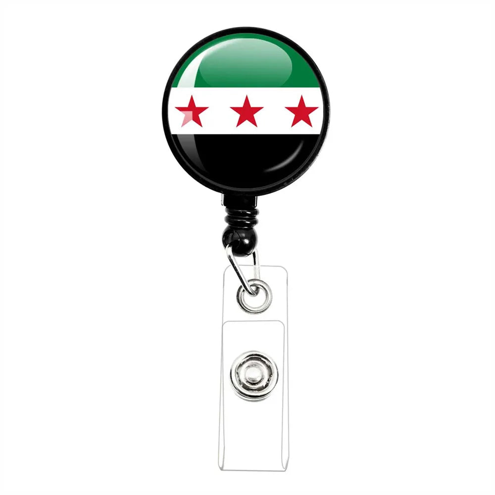 Syria National Flag Glass Cabochon Pendant Keychain Metal Keychain Fashion For Women Men Charm Handmade Car Keyring Jewelry Gift