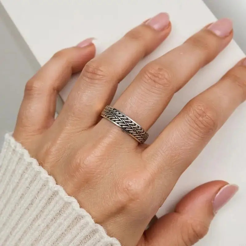 Elegant Rotating Rings for Stress Management and Fashion Enthusiasts Wear F3MD