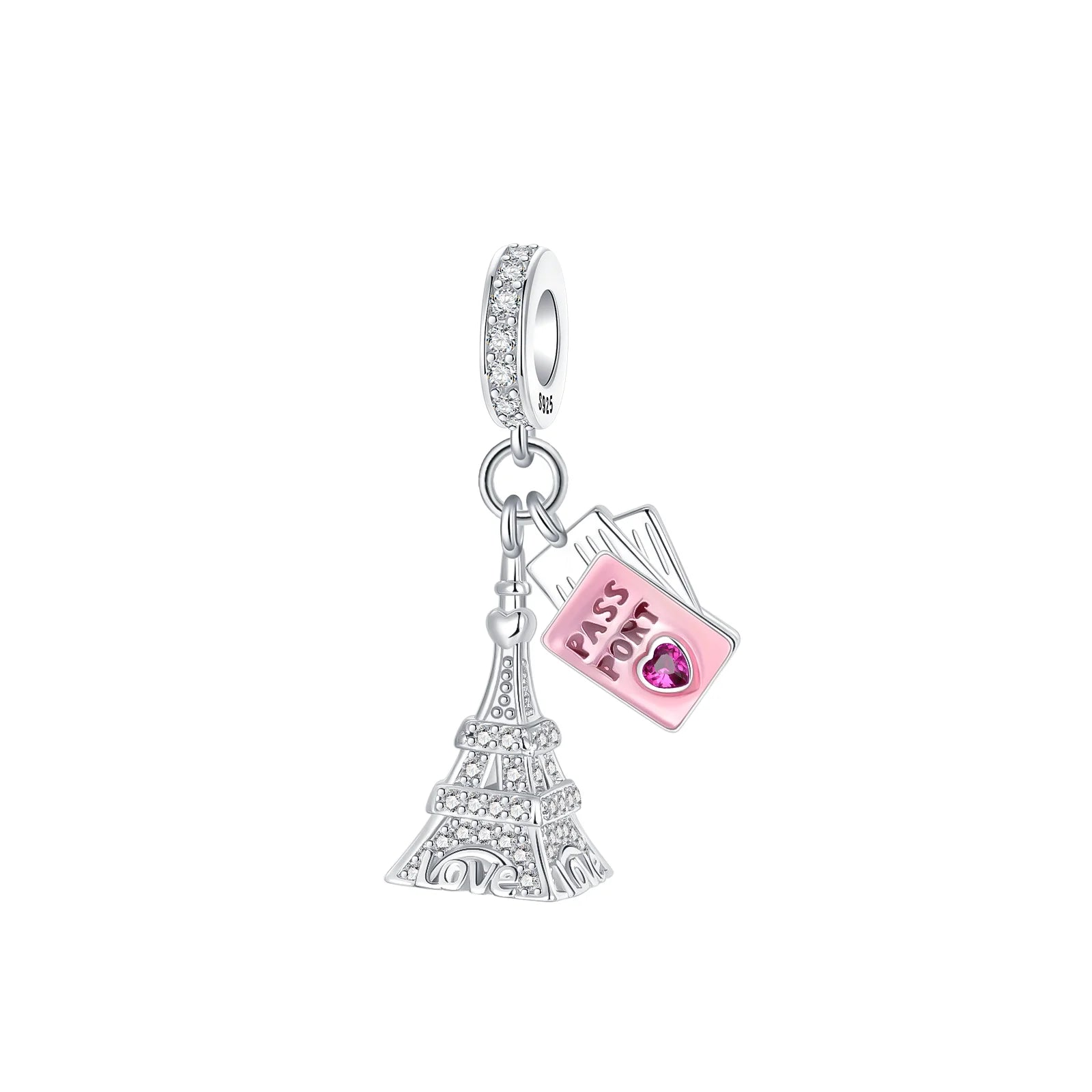 Original 925 Sterling Silver Charms Bag Earphone Magic Cube Watch Games Console Bead Pendant Fit Bracelet Necklace Jewelry