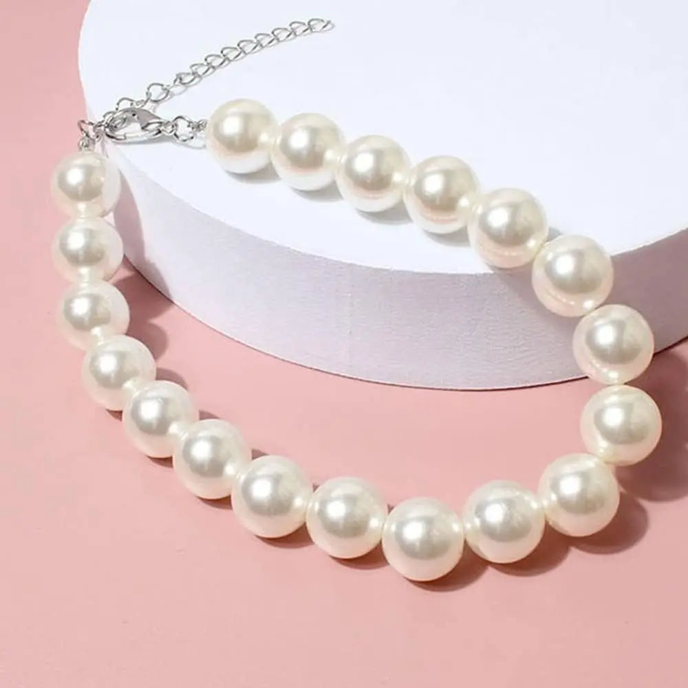 New Cat Collar Decoration Pet Cute Exquisite Neck Kitten Adjustable Summer Cat Necklace High Simulation Pearls Pet Supplies