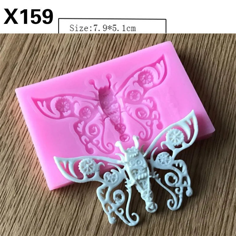 1pc Flower Pattern Silicone Mold Mat 3D Lace Mold Fondant Cake Decoration Sugar Craft Tool Baking Tools Cake Tools