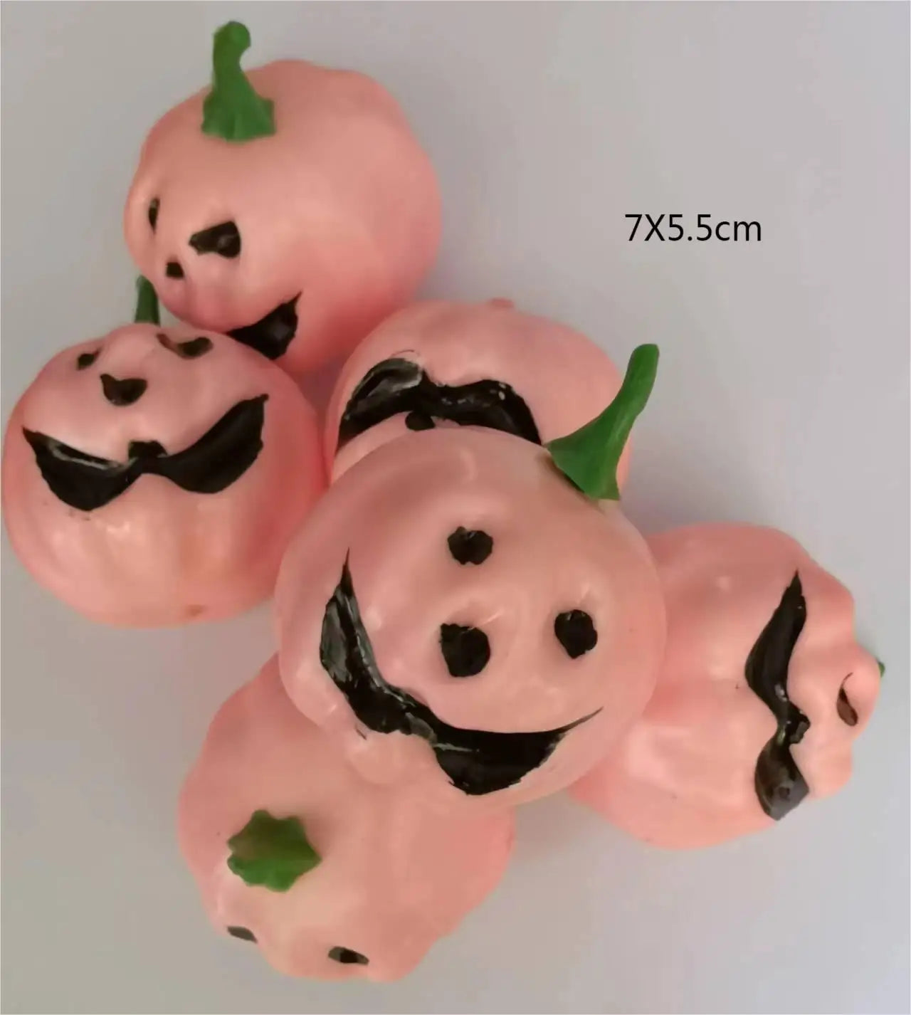 4Pcs Popular Miniature Imitation Foam Pumpkin Halloween Ghost Funny Pumpkin Ornaments For Doll House Decoration Accessories