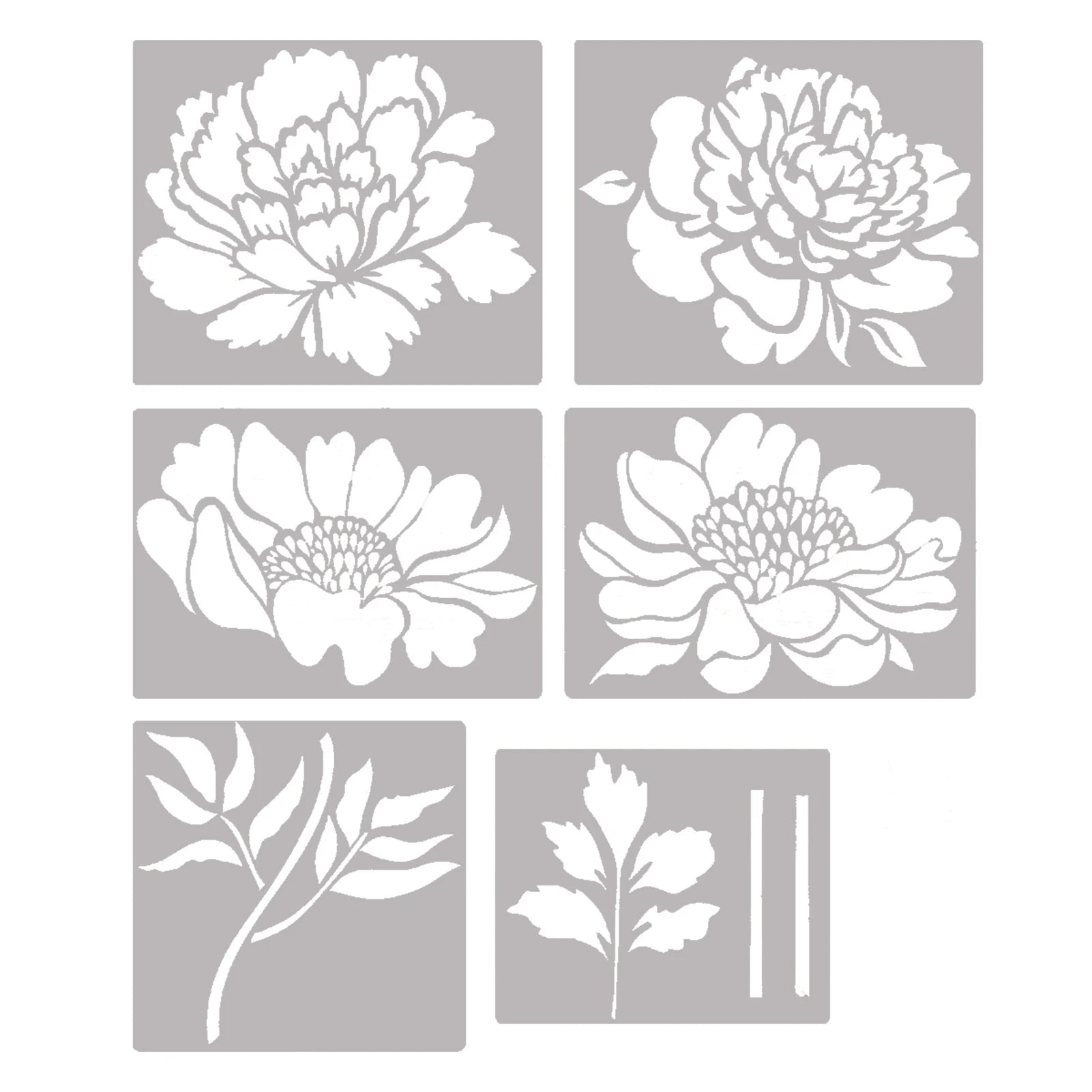 Garden Fence Large Flower Template Diy Handicraft Painting Template Inkjet Painting Template Wooden Wall Canvas Drawing Card