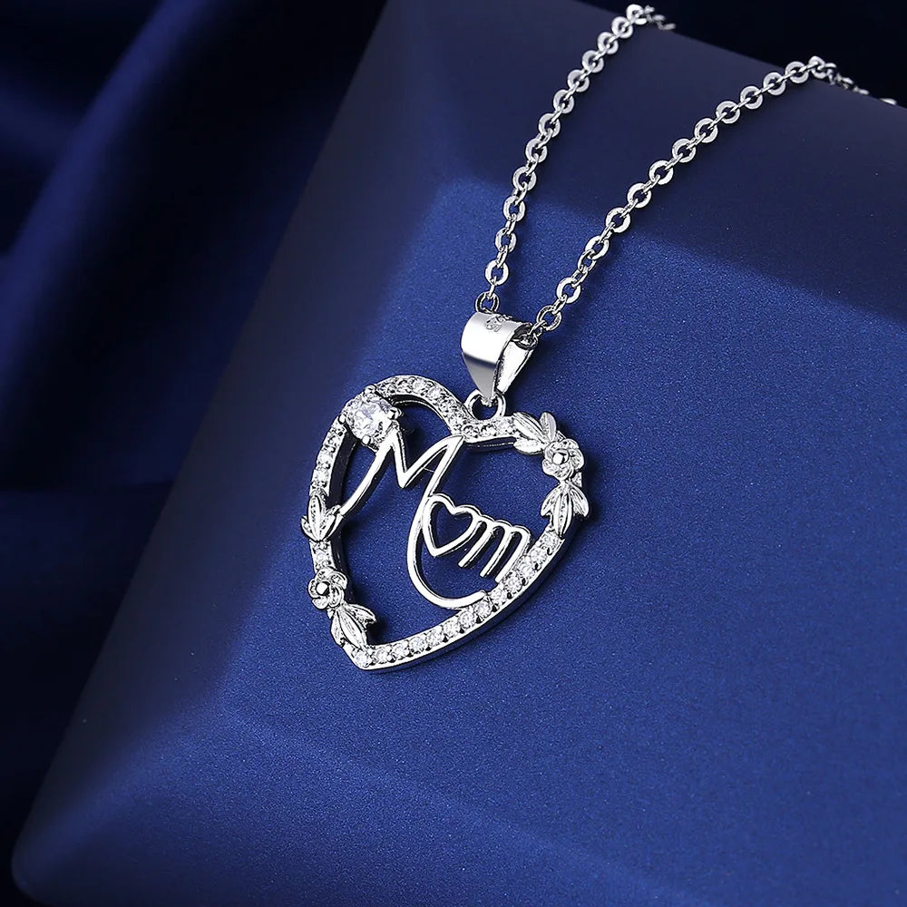 925 Sterling Silver Necklace For Women Round Pendent Sparkling Pave CZ Necklace Fashion Anniversary Birthday Jewelry Gifts N325