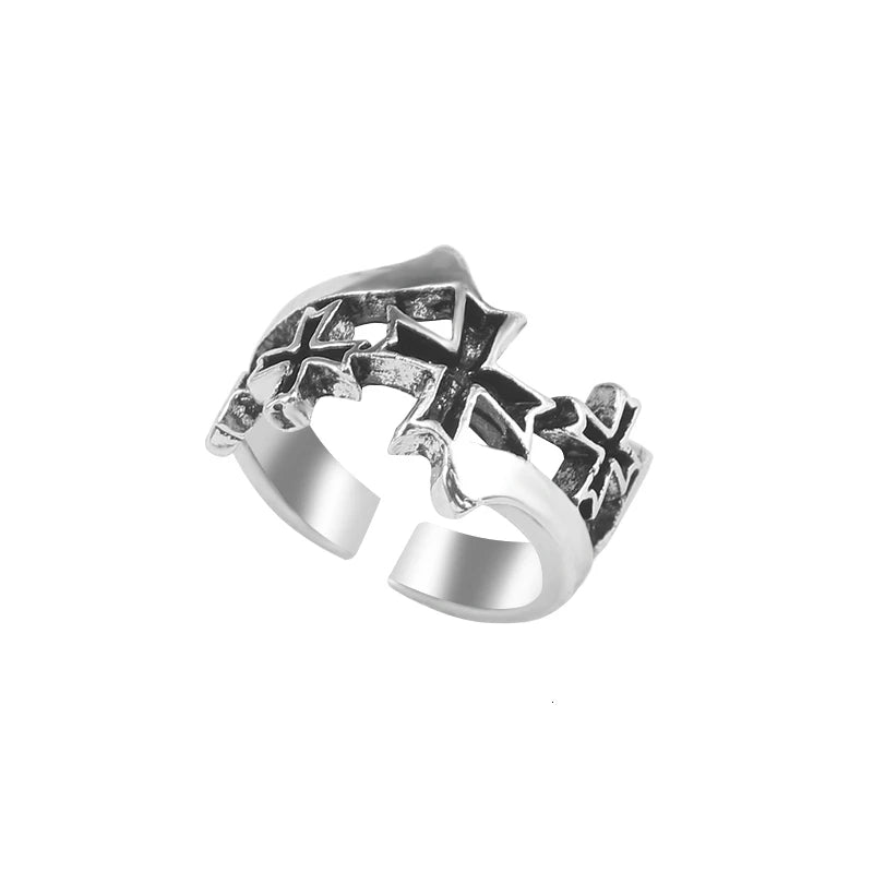 Punk Alien Ring Alloy Men's and Women's Jewelry Halloween Party Birthday Gift Fashion Decoration Finger Accessories 2024 trend