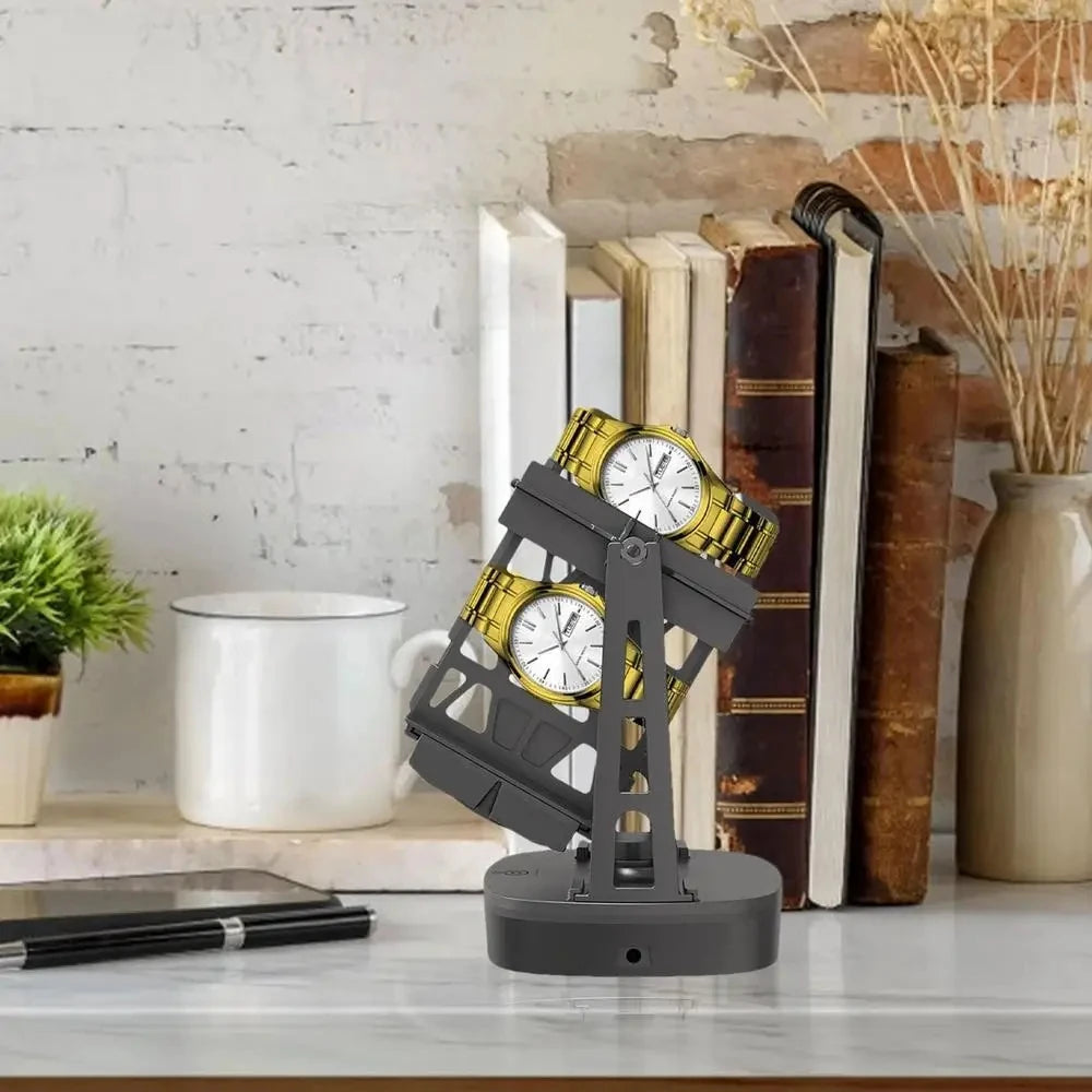 Watch Winder for Automatic Watches,Support Single Watch and Double Watch Spinner,Self Winding Watch Turner,Rotating Watch Device