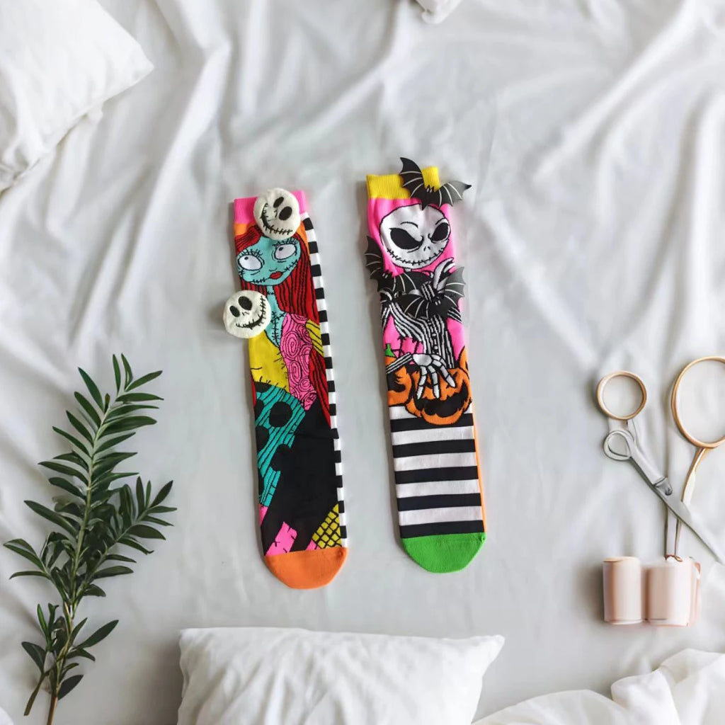 1 Pair of Creative and Personalized Halloween Children's Socks Versatile Socks for Both Boys and Girls, Suitable for All Seasons