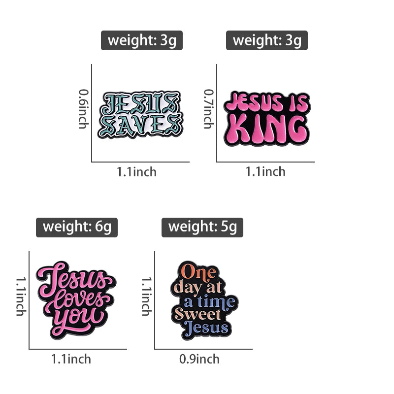 Text Love Like Jesus Enamel Pin Custom Easter Cross Believer Halloween Jewelry Lapel Clothes Backpack Shirt Gift For Fans Friend