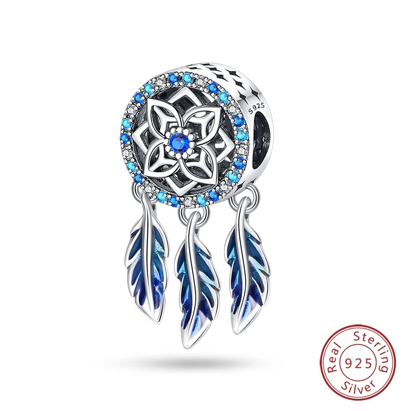 100% Real 925 Sterling Silver Classic Devil's Eye Charms Beads For Women Fit Original Qikaola Bracelets Fine DIY Jewelry Making