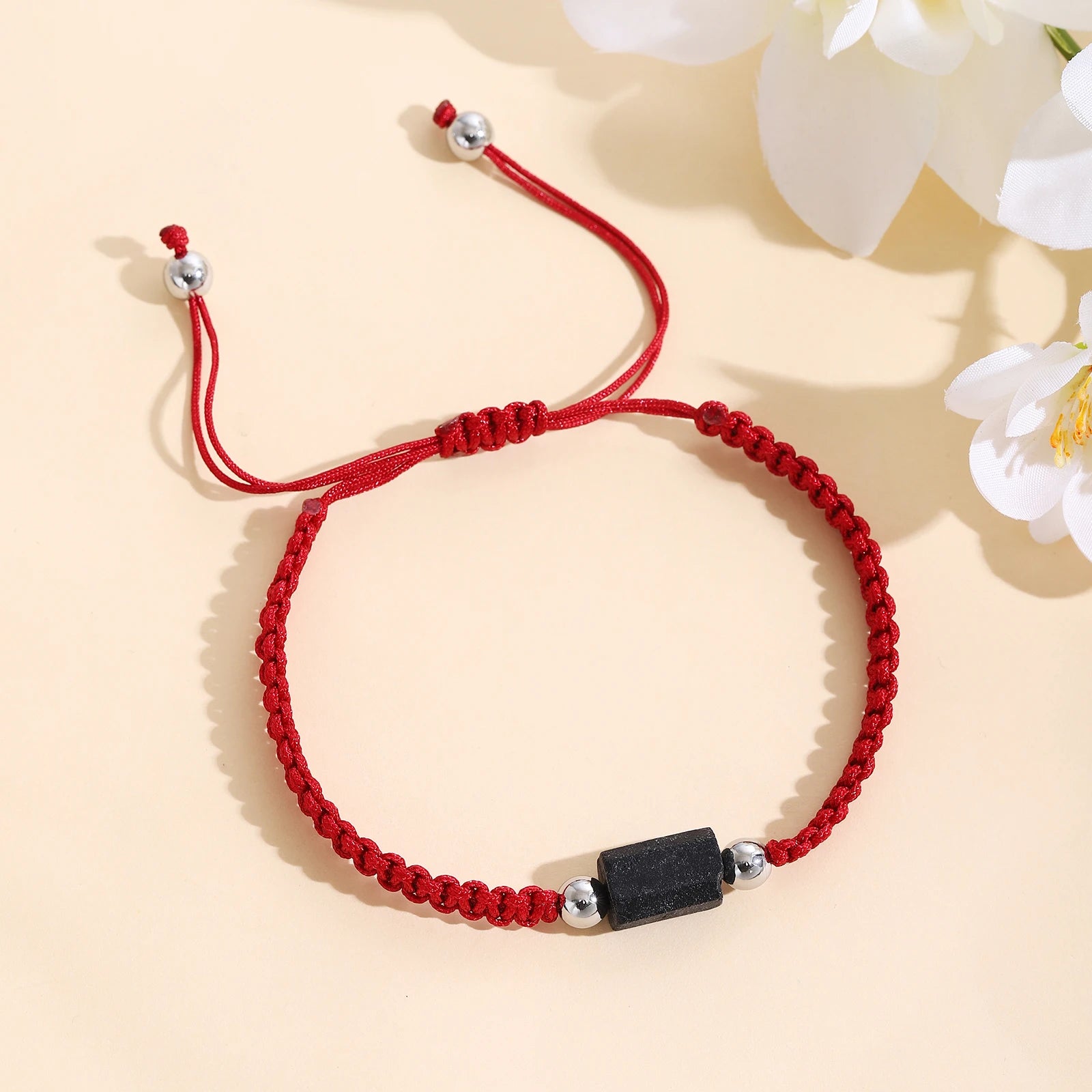 Black Tourmaline natural Bracelet for Men Women Healing Crystal Handmade Stretch Natural Stone Beaded Adjustable Jewelry Gift