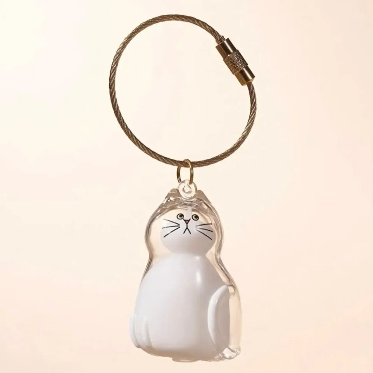 Cute Dog Pendant Keychain Pet Hair Collection Memorial Capsule With Key Ring Unique Keychain Novel Trendy Souvenir for Pet Lover
