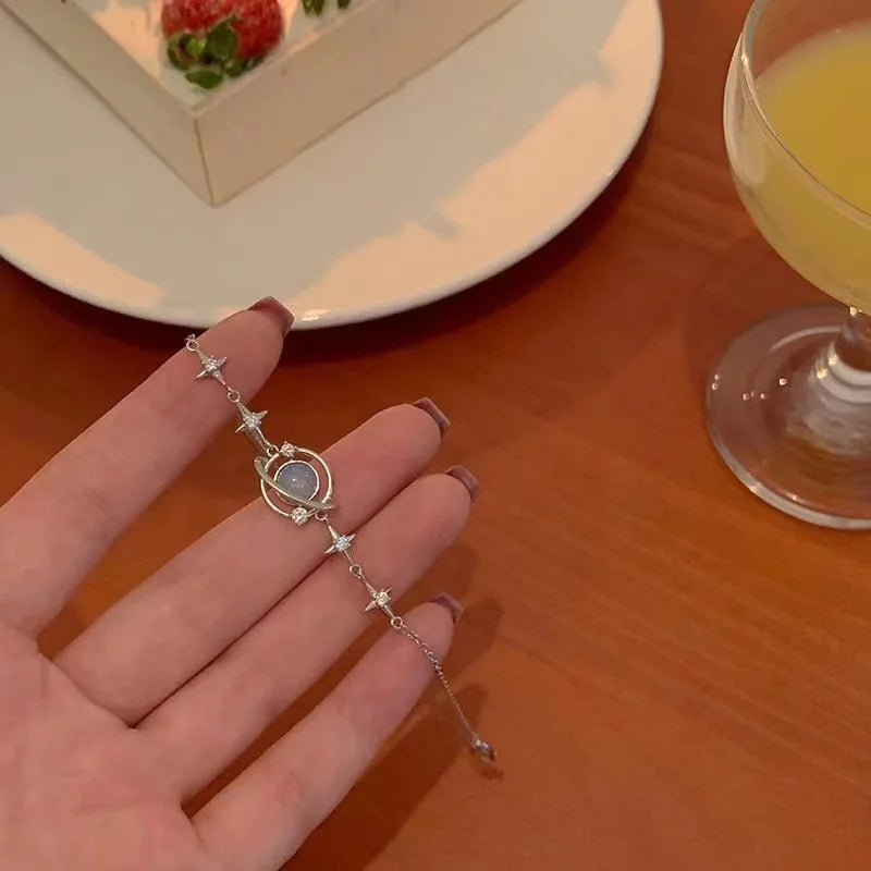 925 Sterling Silver Bracelet Partial Pearls Knots Bracelet for Women Simple Fashion Jewelry Girl Birthday Gift Dropshipping