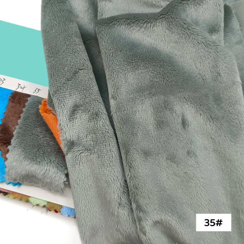 Plush Fabric 5mm Pile Length 100 Polyester 100 Colors Can Be Choose Hair Material For Popular Cotton Dolls DIY Handmade Fabric