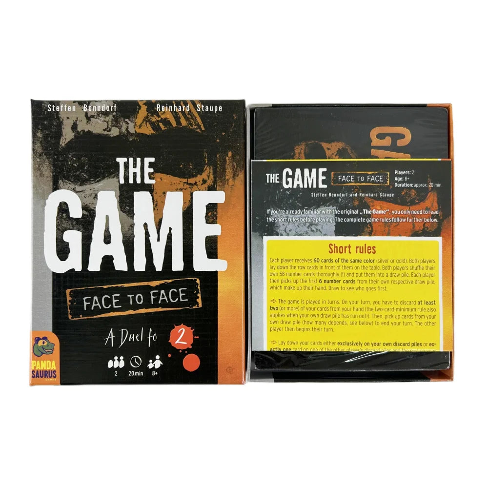 The Game: Face to Face Card Game - A Thrilling 2-Player Dueling Version Christmas Halloween Board Deck