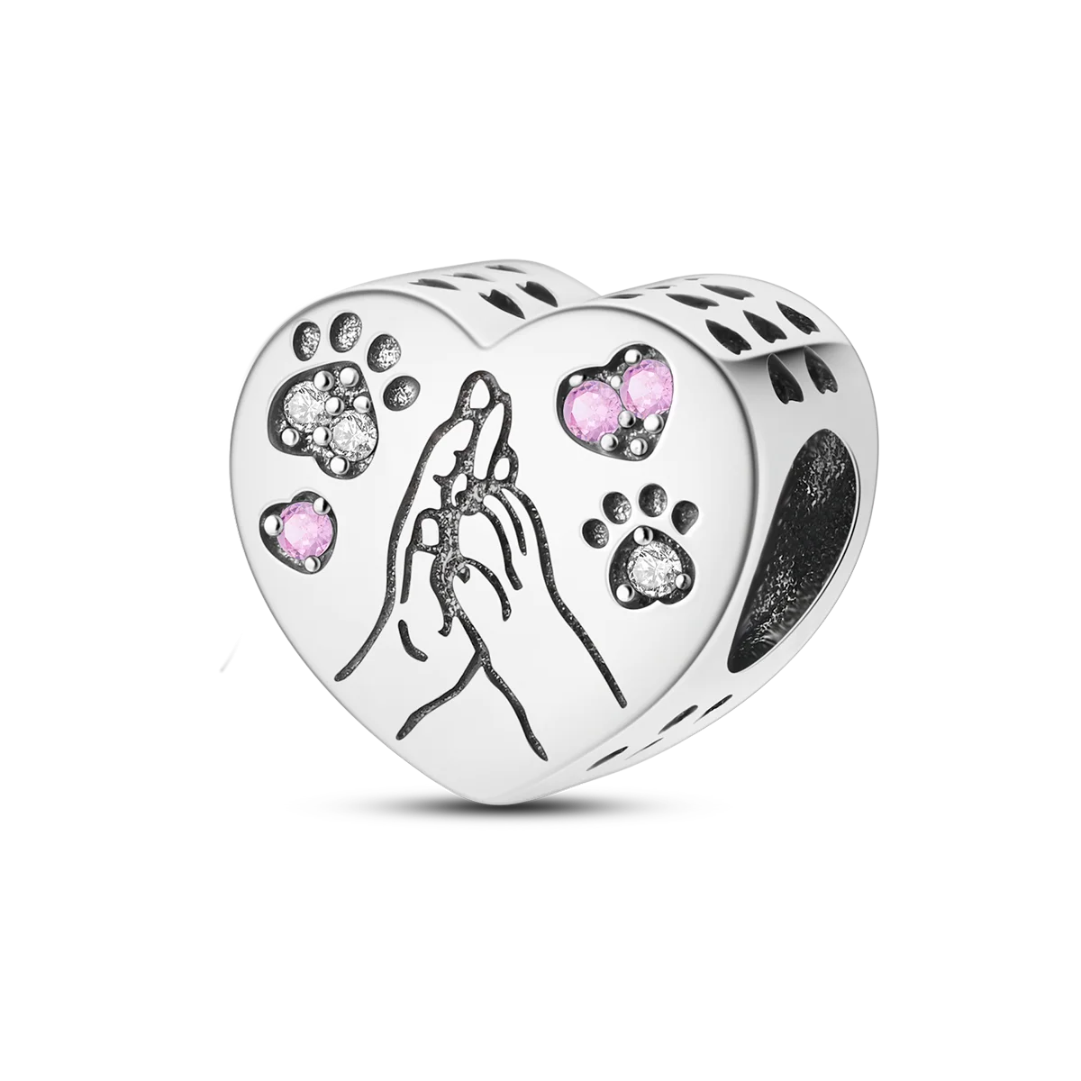 2025 Hot Sale Charms Bead 925 Sterling Silver Pink Butterfly Luminous Firefly Dangle Fit Bangle Bracelet Necklace DIY Jewelry