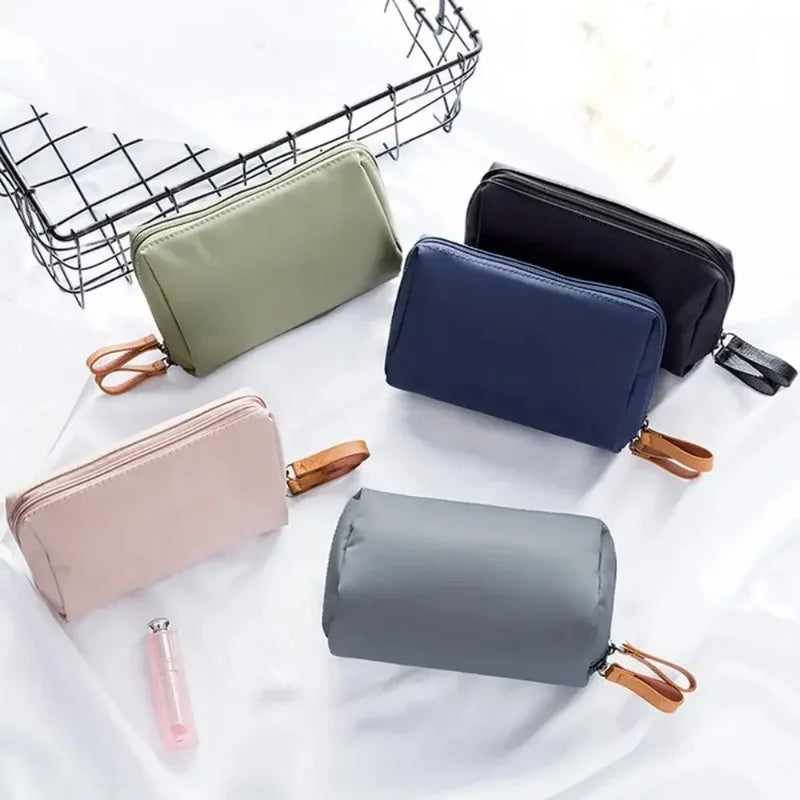 Portable Women Makeup Bag Cosmetic  Coin Pouch Storage Bag Mini Lipstick  Small  Toiletry  Organizer Case
