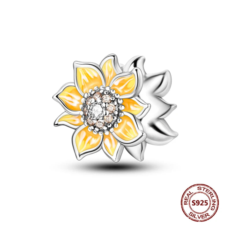 925 Sterling Silver Strawberry Turtle Owl Charm Beads Suitable For Original Bracelet Women DIY Jewelry Making Birthday Gifts