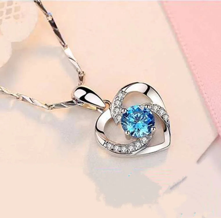 925 Sterling Silver Necklace Pendant Zircon High Quality Chain For Women Luxury Fashion Wedding Engagement Jewelry Party Gifts