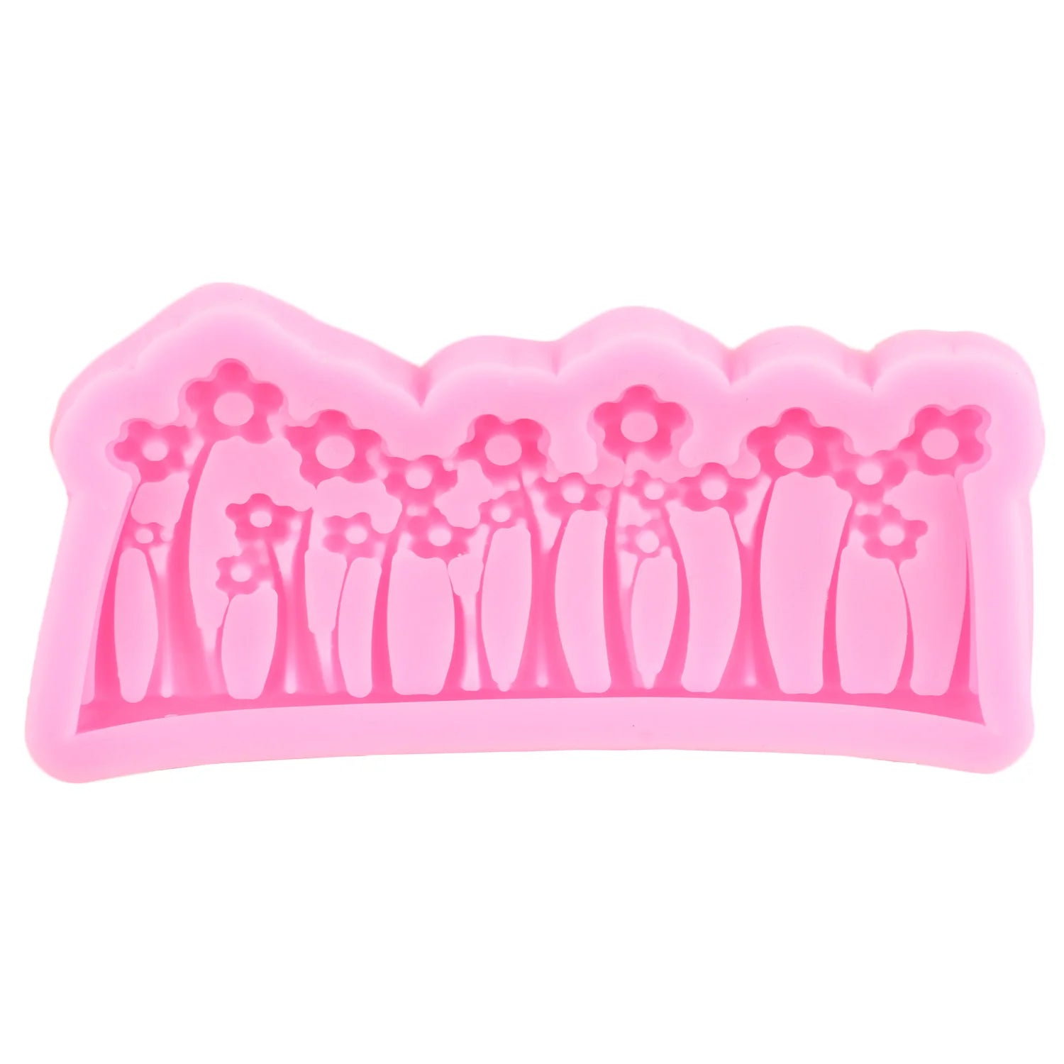 3D Tree Stump Fondant Mold Garden Picket Fence Silicone Molds Grass Flower Mushroom Chocolate Candy Mold Cake Decorating Tools