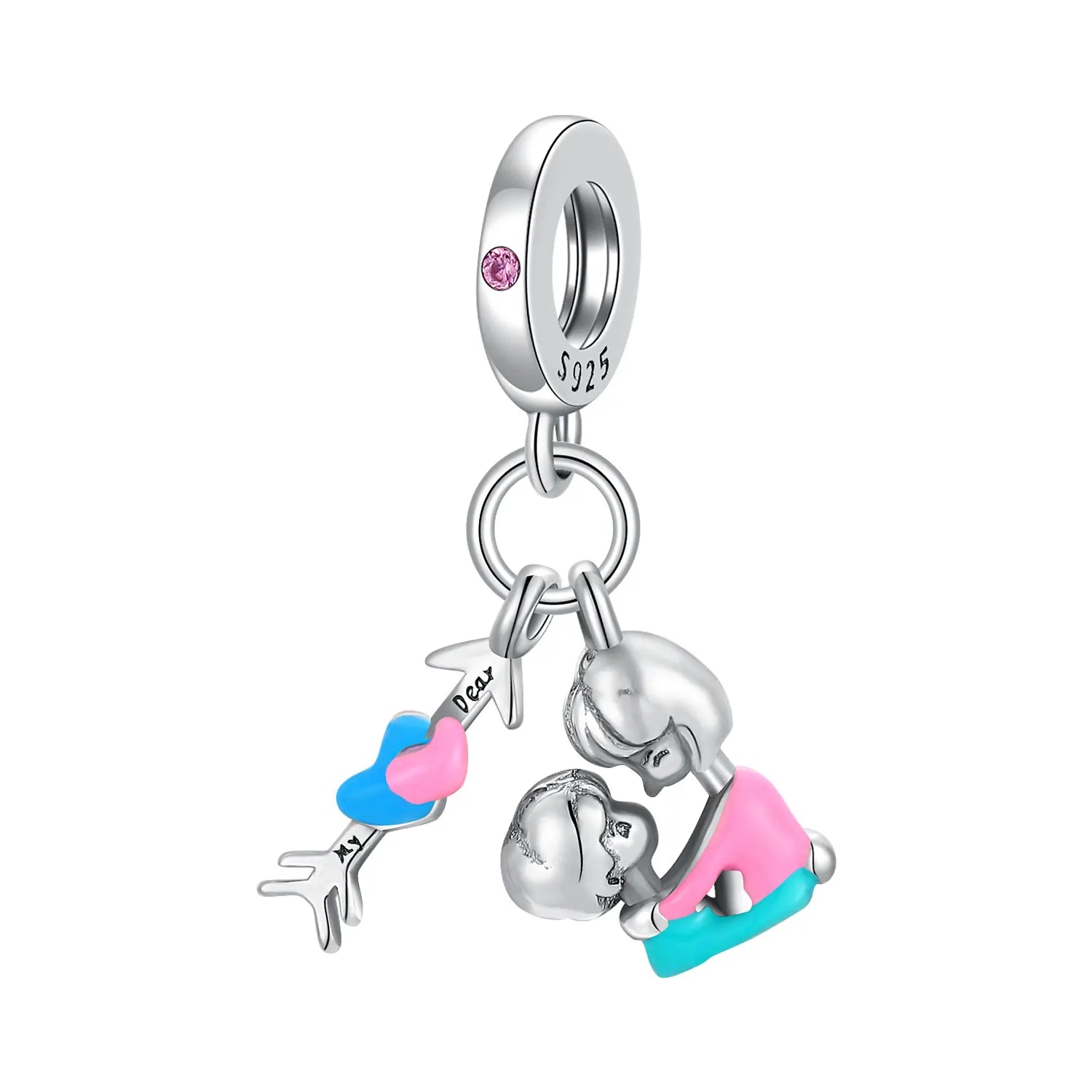 Valentine's Day Charm An Arrow Pierces The Heart Pendant Forever Love Bead Fit Original Bracelet DIY Accessories Jewelry Gift